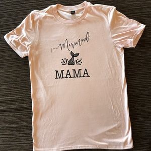 Mermaid mama pink t shirt women’s unisex medium